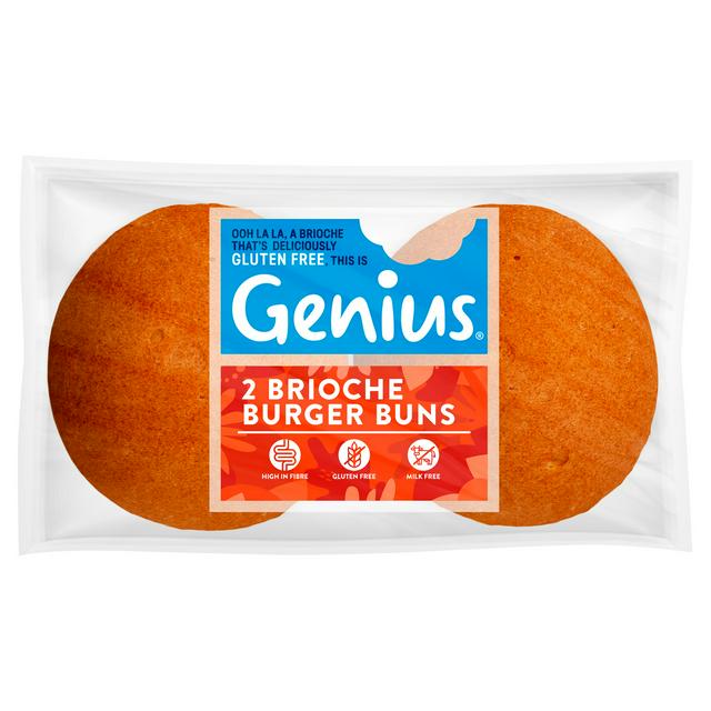 Genius Gluten Free Brioche Burger Buns 2 Pack - Compare Prices & Buy