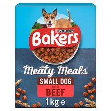 Bakers Complete Meaty Meals Small Dog Beef 1Kg