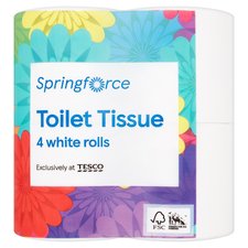 Spring Force Toilet Tissues 4 Roll
