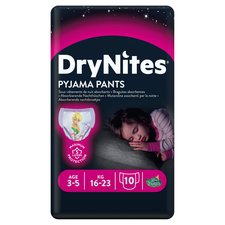 Drynites Girl Pyjama Pant Age 3-5 Years 10 Pants