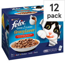 Felix As Good As It Looks Cat Food Meat Selection In Gravy 12X100g