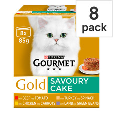 Gourmet Gold Savoury Cake Meat 8X85g