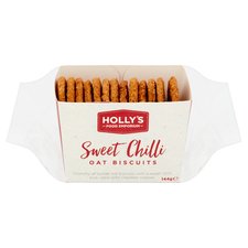 Holly's Food Emporium Sweet Chilli Oat Biscuits 144G