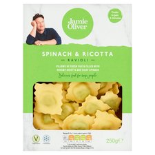 Jamie Oliver Spinach & Ricotta Ravioli Pasta 250G