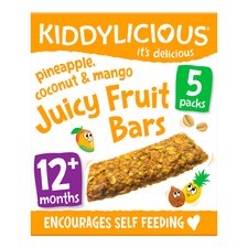Kiddylicious Juicy Fruit Bars Pineapple & Coconut 100G