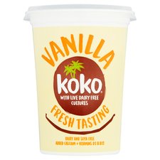 Koko Dairy Free Vanilla Yogurt Alternative Coconut Milk 450G