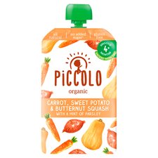 Piccolo Organic Carrot Squash & Sweet Potato Baby Food 100G