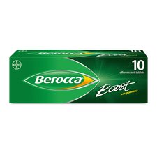 Berocca Boost Effervescent Vitamin Energy Tablets 10S