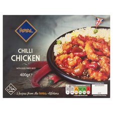 Royal Halal Chilli Chicken With Egg Fried Rice 400G