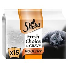 Sheba Fresh Cat Poultry Collection In Gravy 15X50g