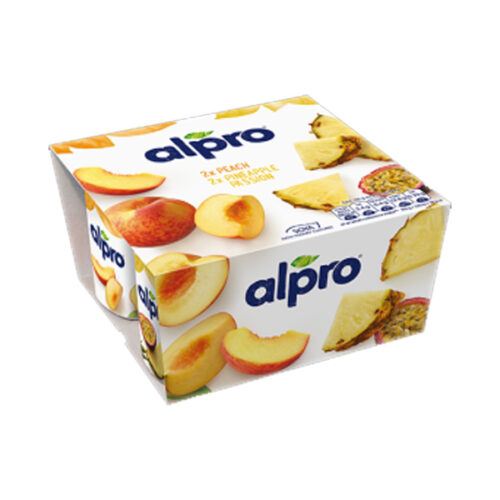 Alpro Exotic Fruit & Peach Yogurt 4X125g