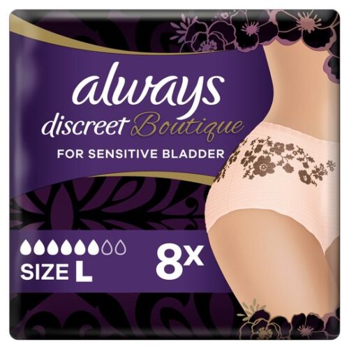 Always Discreet Boutique Bladder Weakness Pants Large 8