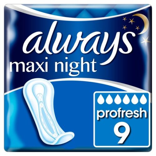 Always Maxi Size 3 Night Sanitary Towels 9 Pack