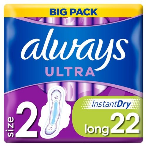 Always Ultra Long Size 2 Towels With Wings 22