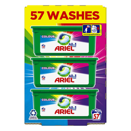 Ariel All In 1 Washing Pods Colour 57Wsh 1356.6G