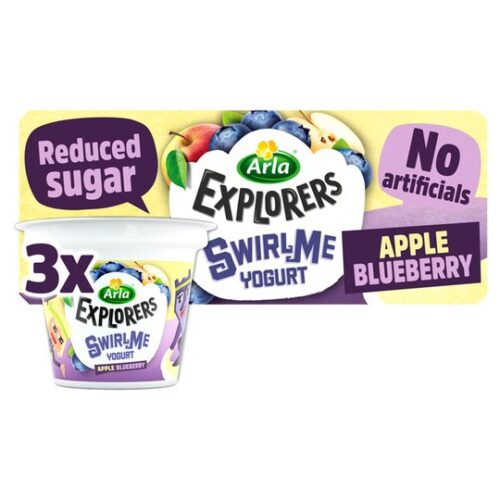 Arla Explorers Blueberry Apple Swirl Yogurt 3X90g