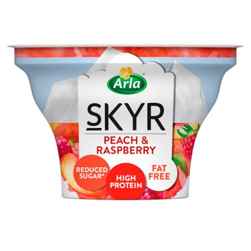 Arla Skyr Peach Raspberry Yogurt 150G - Compare Prices & Buy Online!