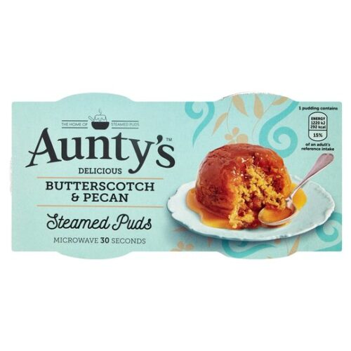 Aunty’s Butterscotch & Pecan Steamed Puddings 2 X 95G