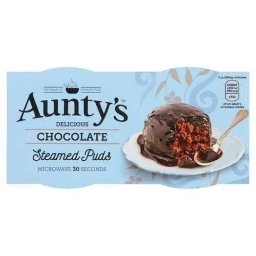 Auntys Chocolate Puddings 2 X 95G