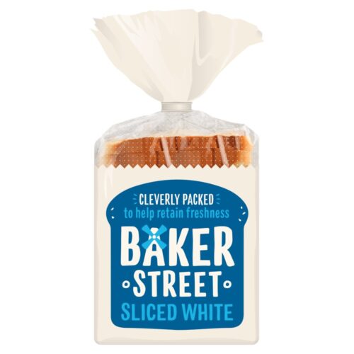 Baker Street Sliced White Toast Bread 550g
