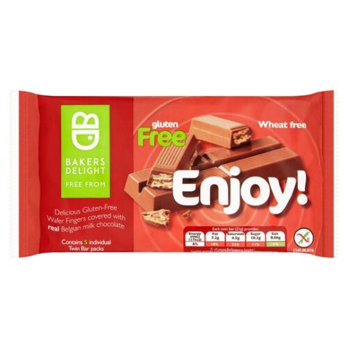 Bakers Delight 5 Free From Chocolate Wafers 107G