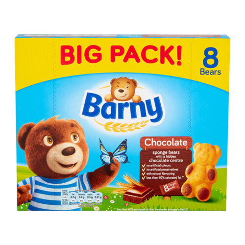 Barny Chocolate Sponge Bears 8 Bears