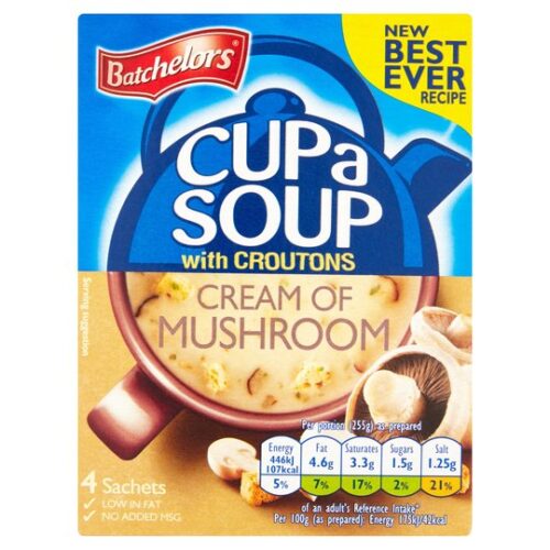 Batchelors Cup A Soup Special Cream Of Mushroom 4S 99G