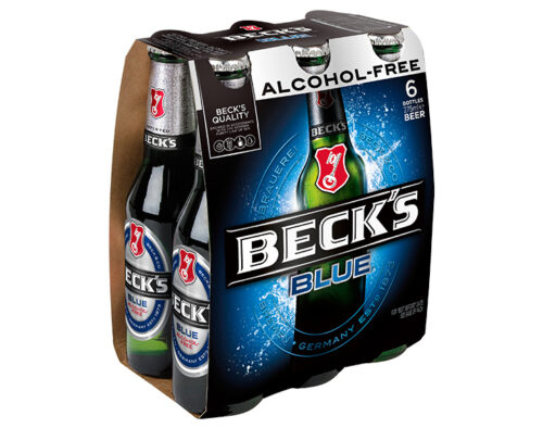 Becks Blue Alcohol Free Lager 6X275ml