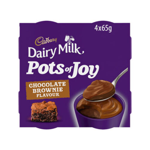 Cadbury Chocolate Brownie Pots Of Joy 4X65g