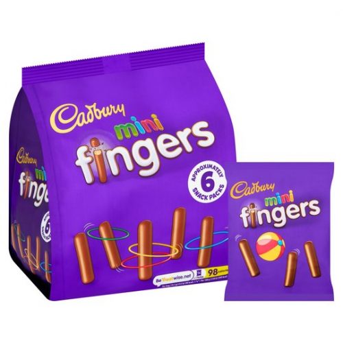 Cadbury Mini Fingers Snack Pack 6X19.3G - Compare Prices & Buy Online!