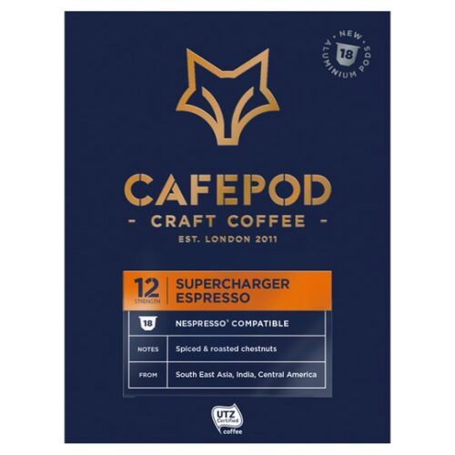 Cafepod Supercharger Espresso 18 Pack 99G