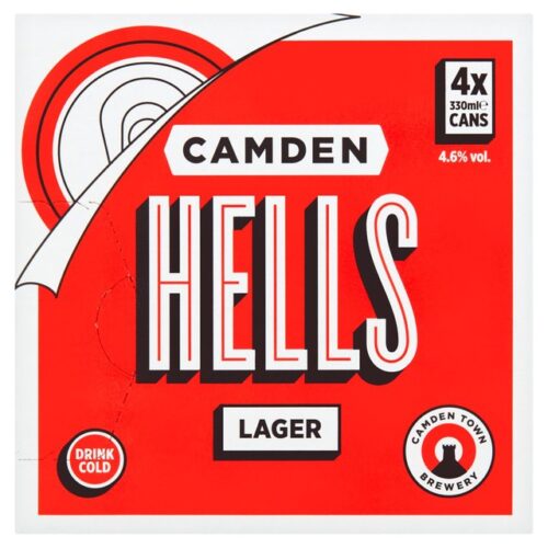 Camden Hells Lager Can 4 X 330Ml