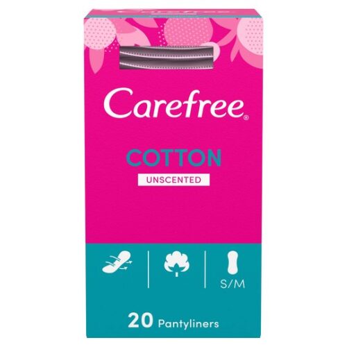 Carefree Panty Liners Unscented 20 Pack