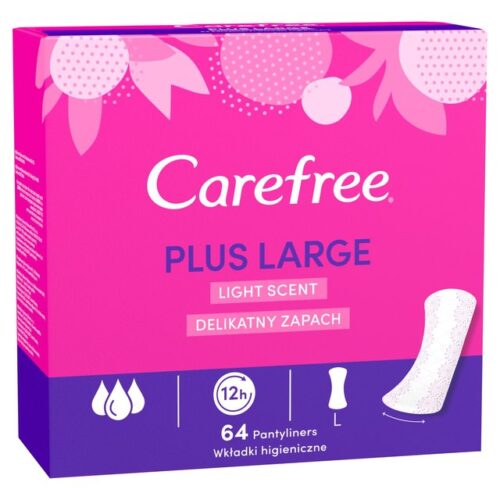 Carefree Plus Large Light Scent Pantyliners 64S