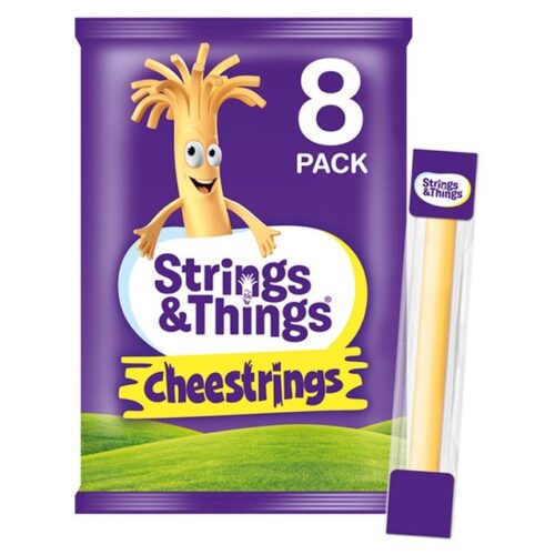 Cheestrings 8 Pack Cheddar 160G