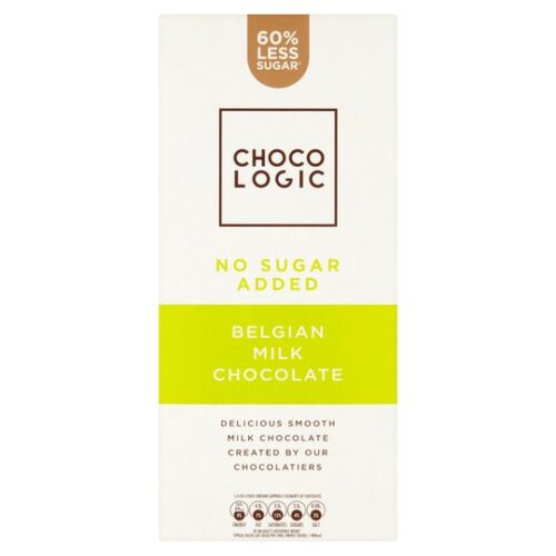 Chocologic No Added Sugar Milk Chocolate Bar 80G