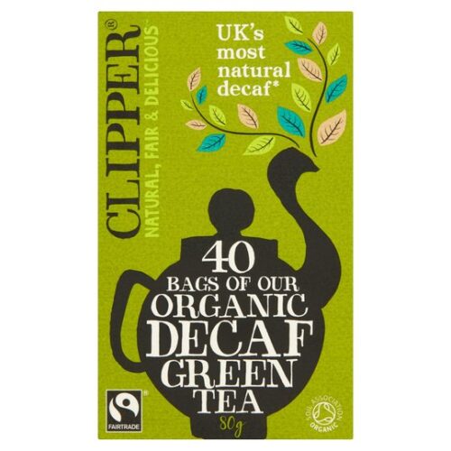 Clipper Organic Decaffeinated Green Tea 40 Tea Bags 80G