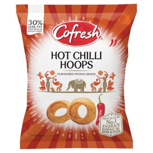 Cofresh Hot Chilli Flavour Potato Hoops 80G