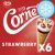 Cornetto Strawberry Ice Cream Cones 6 X 90Ml