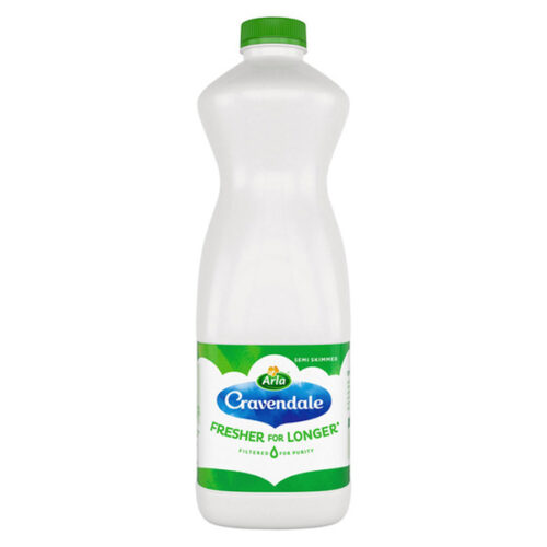 Cravendale Pure Filtered Semi Skimmed Milk 1L