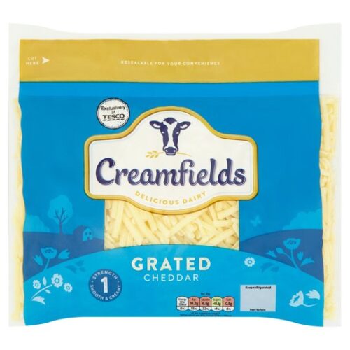 Creamfields Grated Cheddar 450G