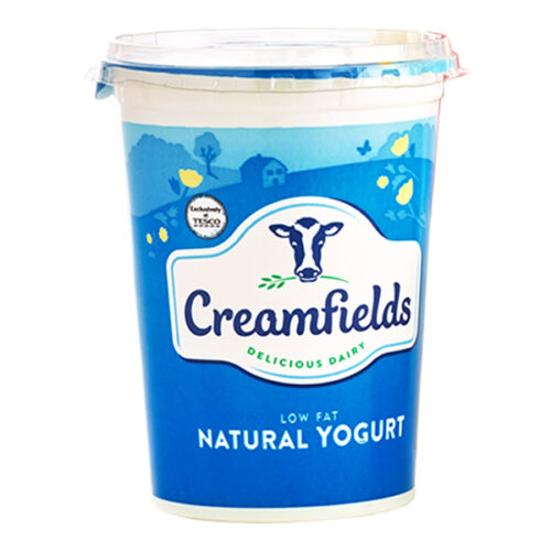 Creamfields Low Fat Natural Yogurt 500G