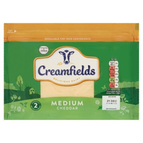 Creamfields Medium White Cheddar 400G