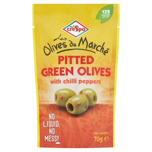 Crespo Olives With Chilli Pepper 70G