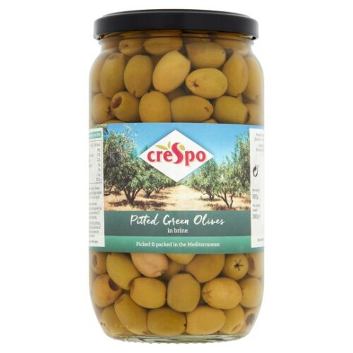 Crespo Pitted Green Olives In Brine 820G