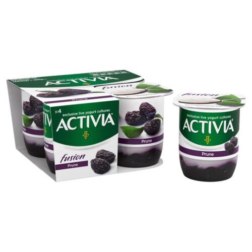 Danone Activia Fusions Prune Yogurt 4X125g