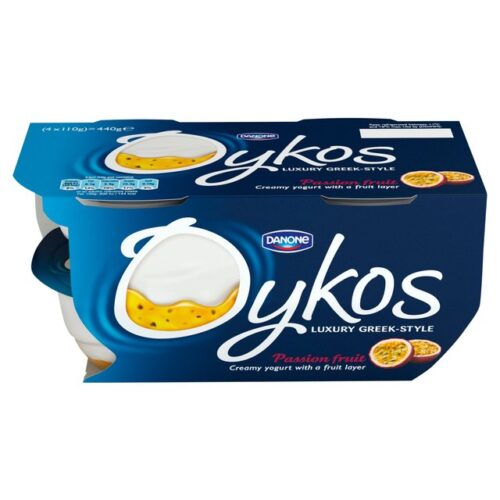 Danone Oykos Passion Fruit Greek Style Yogurt 4X110g