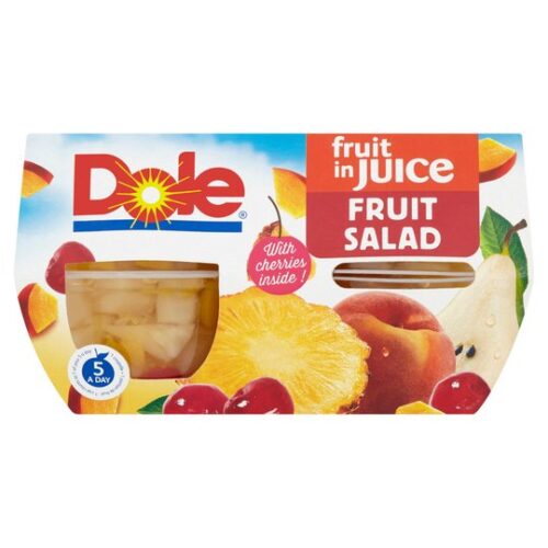 Dole Fruit Salad With Cherry 4X113g