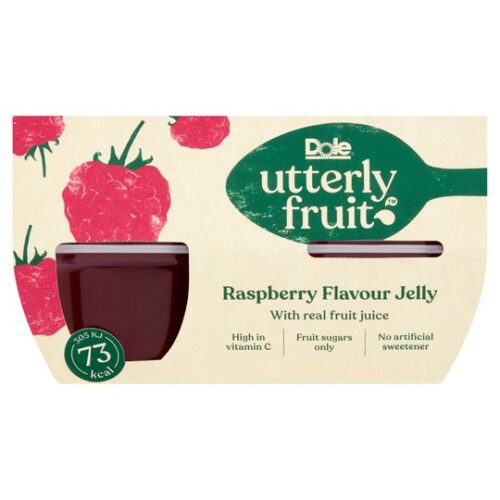 Dole Utterly Fruit Jelly Raspberry 4X116g