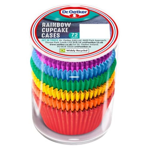 Dr Oetker Rainbow Cupcake Cases 72Pc